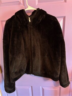UGG Fauz Fur Jacket - Black